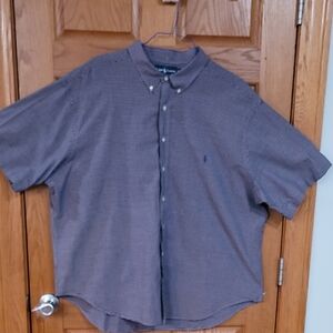 Polo by Ralph Lauren Men's Blue Checkered Shirt
